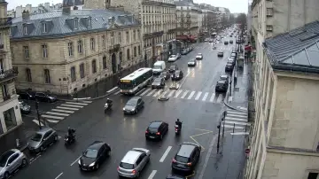 Street camera view of Paris, one of the seven live traffic betting feeds