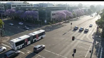 Street camera view of Sydney, one of the seven live traffic betting feeds